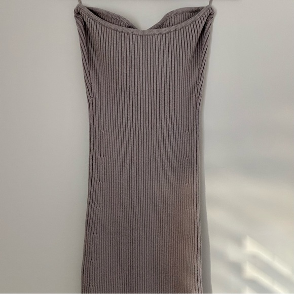 Zara KNIT MIDI DRESS - Picture 11 of 12